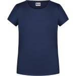 James+Nicholson Mädchen-T-Shirt aus Bio-Baumwolle 8007G – Marineblau XXL
