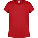 James+Nicholson 8007G Bio-Baumwoll-T-Shirt für Mädchen – Rot XL
