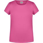 James+Nicholson Mädchen-T-Shirt aus Bio-Baumwolle 8007G – Rosa L