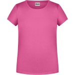 James+Nicholson 8007G Mädchen-T-Shirt aus Bio-Baumwolle – Pink XS