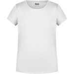 James+Nicholson Mädchen-T-Shirt aus Bio-Baumwolle 8007G – Weiß L