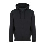 Herren-Kapuzenpullover mit Reißverschluss ZOODIE – Black Smoke S