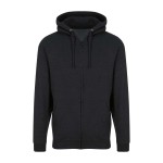 Pánská mikina na zip s kapucí ZOODIE - Black Smoke XXL