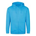 Pánská mikina na zip s kapucí ZOODIE - Hawaiian blue XL