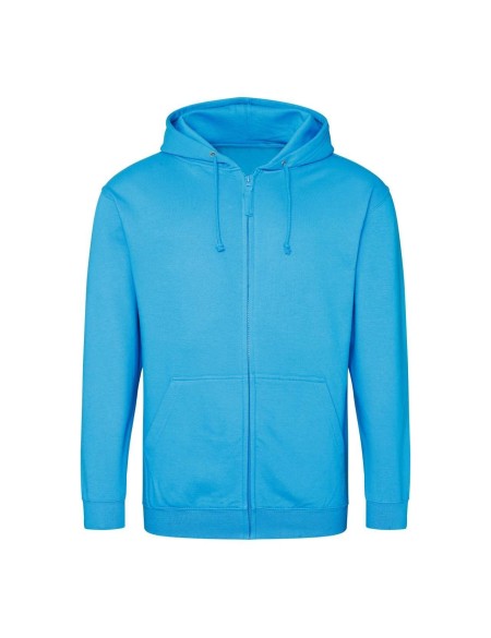 Pánská mikina na zip s kapucí ZOODIE - Hawaiian blue M