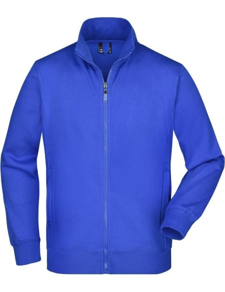 James+Nicholson JN46 – Royal XXL Herren-Sweatshirt mit Reißverschluss